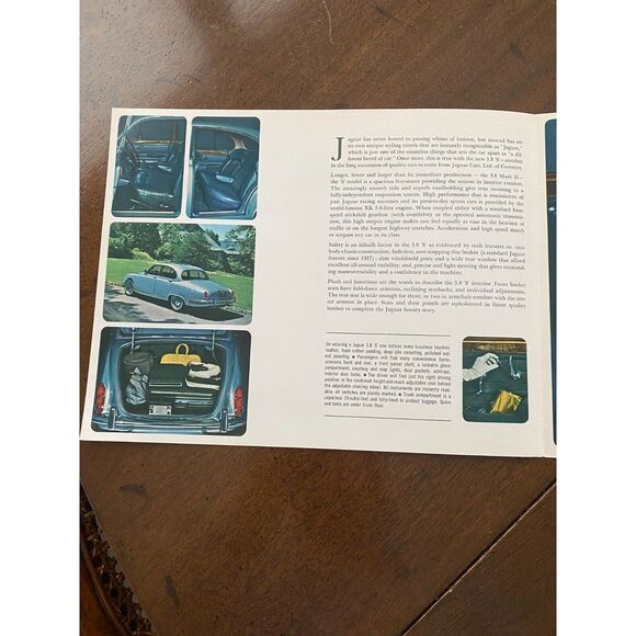 1965 Jaguar 3.8 'S' Sedan Automobile Dealer Sales Brochure Catalog - Vintage - Picture 3 of 5
